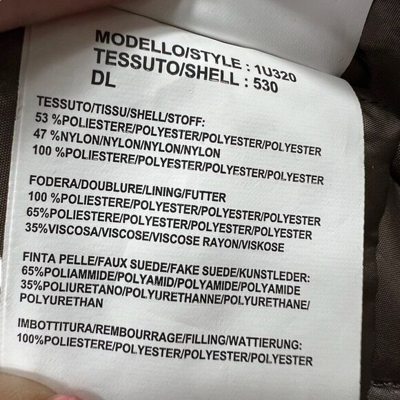 Gimos Zipper and Button Front Polyester Filled Jacket Black Men's Size 52 US XL - Picture 6 of 14